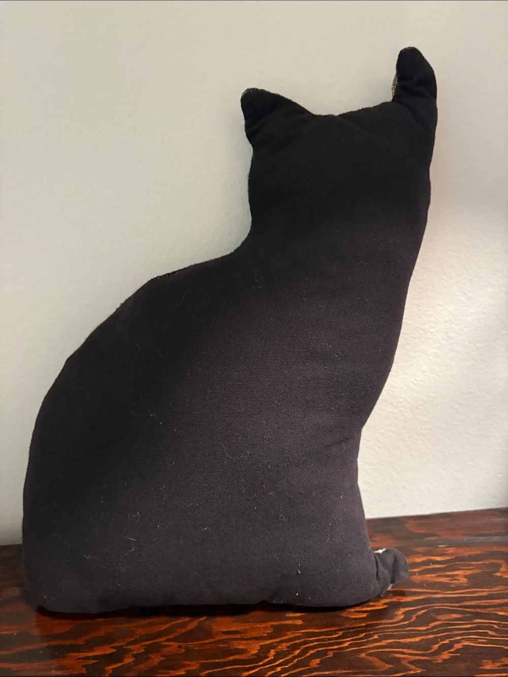 Decorative Tabby Cat Throw Pillow - Brown/Black